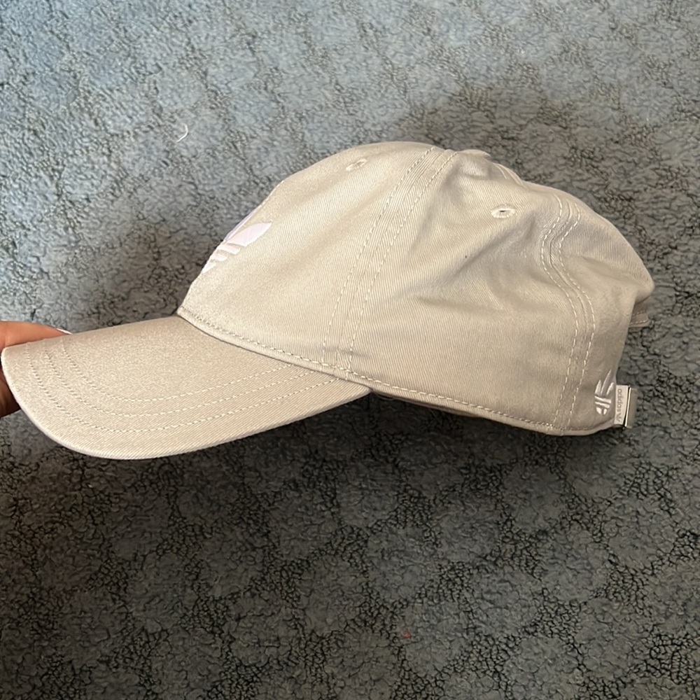 Gray Adidas Adjustable Baseball Hat One Size - image 2